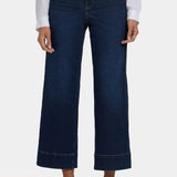 Teresa Wide Leg Ankle Jeans - Midnight Breeze