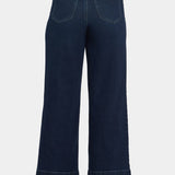Teresa Wide Leg Ankle Jeans - Blacken Blue
