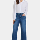 Teresa Wide Leg Ankle Jeans - Opera Blue