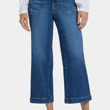Teresa Wide Leg Ankle Jeans - Opera Blue