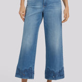 Teresa Wide Leg Ankle Jeans - Port Sea