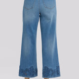 Teresa Wide Leg Ankle Jeans - Port Sea