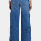 Teresa Wide Leg Jeans - Water Canyon