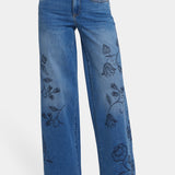 Teresa Wide Leg Jeans - Water Canyon