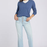 Marilyn Straight Ankle Jeans - Sky Valley