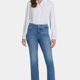 Marilyn Straight Ankle Jeans - Washed Crystal