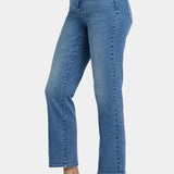 Marilyn Straight Ankle Jeans - Washed Crystal