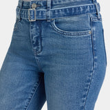 Marilyn Straight Ankle Jeans - Washed Crystal