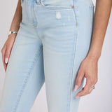 Sheri Slim Straight Ankle Jeans - Sky Valley