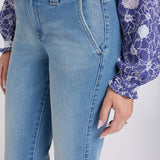 Sheri Slim Straight Ankle Jeans - Port Sea
