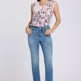 Sheri Slim Straight Ankle Jeans - Pacifica