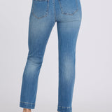 Sheri Slim Straight Ankle Jeans - Pacifica