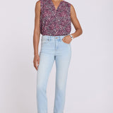 Sheri Slim Straight Ankle Jeans - Sky Valley