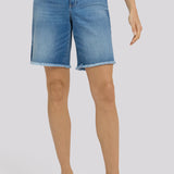 Naomi Relaxed A-Line Denim Shorts - Pacifica
