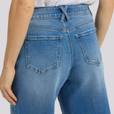 Naomi Relaxed A-Line Denim Shorts - Pacifica