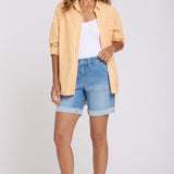 Diana Relaxed Denim Shorts - Distressed Vista Lakes