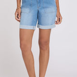 Diana Relaxed Denim Shorts - Distressed Vista Lakes