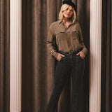 Billie Mini Bootcut Jeans - Slate Stone