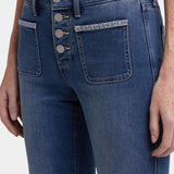 Marilyn Straight Ankle Jeans - Valencia Surf