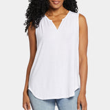 Sleeveless Perfect Tee - Optic White