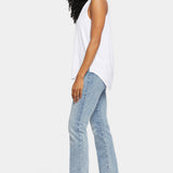 Sleeveless Perfect Tee - Optic White