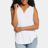 Sleeveless Perfect Tee - Optic White