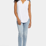 Sleeveless Perfect Tee - Optic White