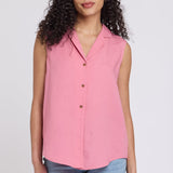 Gabrielle Sleeveless Blouse - Desert Rose