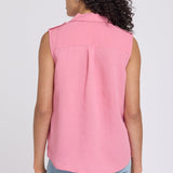 Gabrielle Sleeveless Blouse - Desert Rose