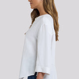 Maggie Oversize Blouse - Optic White