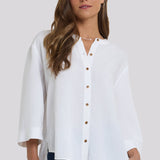 Maggie Oversize Blouse - Optic White