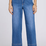 Teresa Wide Leg Ankle Jeans - Blue Paradise
