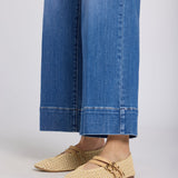 Teresa Wide Leg Ankle Jeans - Blue Paradise