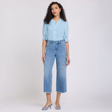 Coco Relaxed Wide Leg Crop Jeans - Vista Lakes