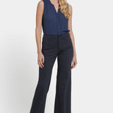 Teresa Wide Leg Jeans - Washed Black