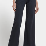 Teresa Wide Leg Jeans - Washed Black