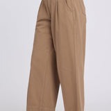 Teresa Wide Leg Ankle Jeans - Toasted Coconut