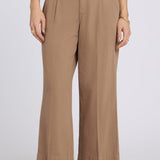 Teresa Wide Leg Ankle Jeans - Toasted Coconut