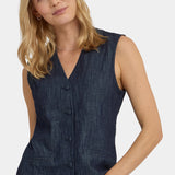 Denim Vest - Dark Indigo