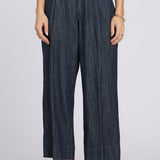 Teresa Wide Leg Ankle Jeans - Dark Indigo
