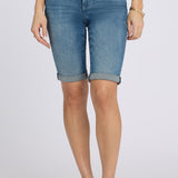 Briella 11 Inch Denim Shorts - Breezy Palms