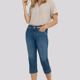 Marilyn Straight Crop Jeans - Breezy Palms