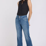 Bailey Relaxed Straight Crop Jeans - Breezy Palms