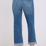 Bailey Relaxed Straight Crop Jeans - Breezy Palms