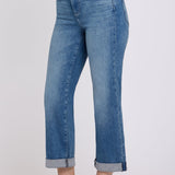 Bailey Relaxed Straight Crop Jeans - Breezy Palms