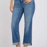 Bailey Relaxed Straight Crop Jeans - Breezy Palms