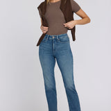 Marilyn Straight Ankle Jeans - Breezy Palms