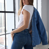 Marilyn Straight Ankle Jeans - Breezy Palms