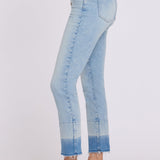 Sheri Slim Straight Ankle Jeans - Oasis Sand