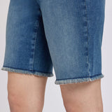 Boyfriend Denim Shorts - Breezy Palms